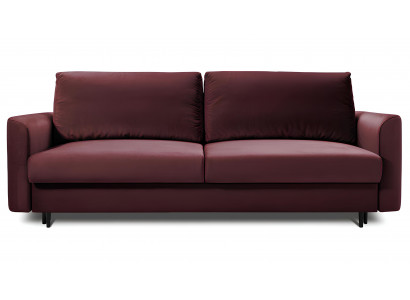 Sofa 3+3 místa s funkcí postele Design Tkanina Růžová