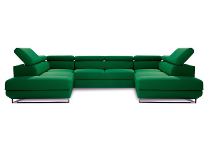 Wohnlandschaft Ecksofa Stoff U-Form Couch Design Polster Eck Modern Sofas Textil