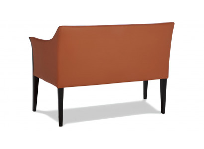 Moderní kožená dvousedačka