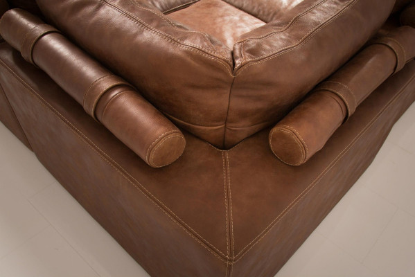 Ecksofa Moderne Sofa Eck Couch Garnitur Design Polster 100% Leder Wohnlandschaft