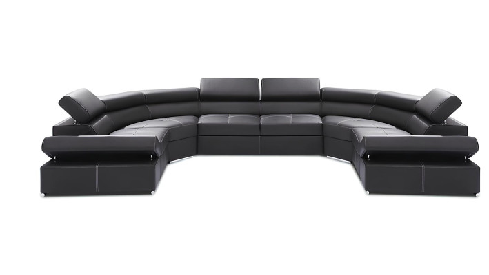 XXL Wohnlandschaft 100% ITALY LEDER Sofa Couch Polster Design Eck Garnitur Sofas
