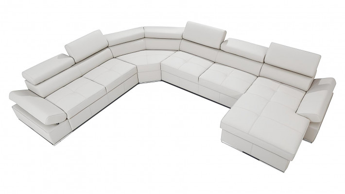 XXL rohová pohovka designový projekt sada pohovek 100% ITALSKÁ KŮŽE