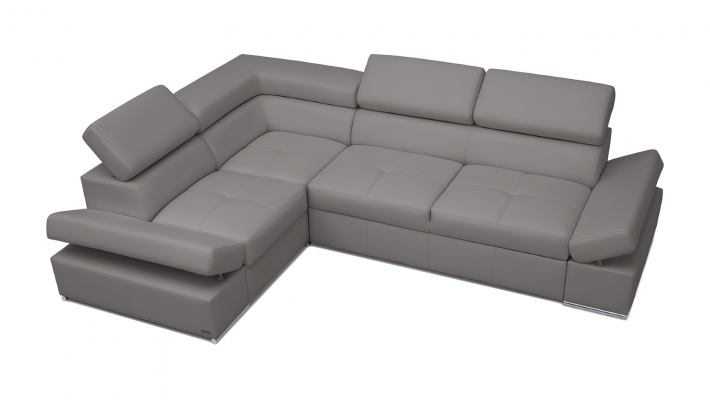 Moderní rohová pohovka s nábytkem z krajiny potažená 100% kůží