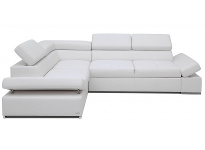 Moderní rohová pohovka s nábytkem z krajiny potažená 100% kůží