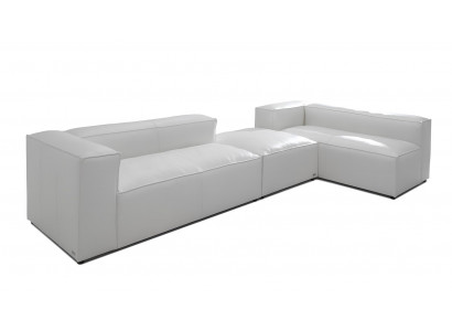 XXL rohová pohovka 100% ITALSKÁ KŮŽE pohovka křeslo design sada pohovek