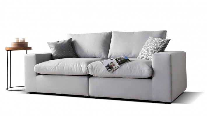 Moderní šedá látková pohovka