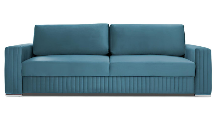 Sofa 3 Sitzer Couch Design Polster Modern Textil Stoff Bettfunktion Dreisitzer