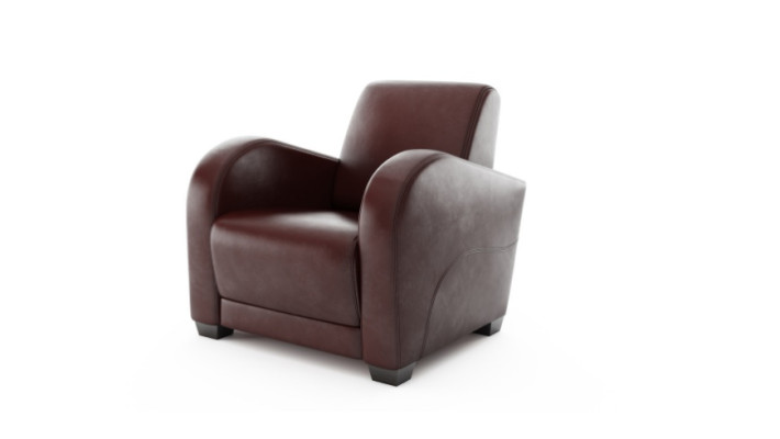 Sessel Couch Design Polster Modern 100% Italienisches Leder Braun Fernseh Lounge