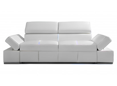 Designová pohovka pro 2,5 osoby s funkcí postele z 100% nové italské kůže