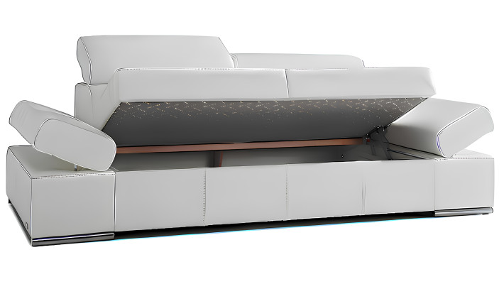 Multifunktions Sofa Sofagarnitur Couch Sitz Garnitur Set Neu 100% ITALY LEDER