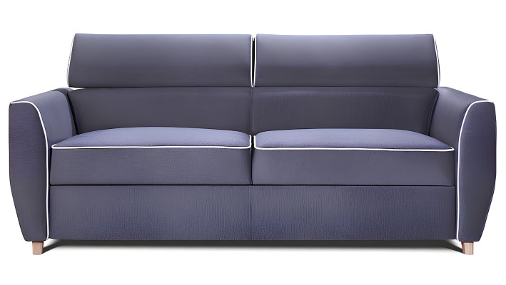 Sofa 3 Sitzer Couch Design Polster Modern Textil Stoff Bettfunktion Dreisitzer