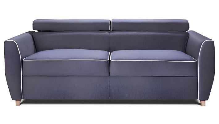 Sofa 3 Sitzer Couch Design Polster Modern Textil Stoff Bettfunktion Dreisitzer
