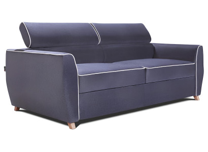 Sofa 3 Sitzer Couch Design Polster Modern Textil Stoff Bettfunktion Dreisitzer