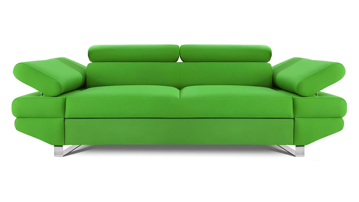 Sofa 2 Sitzer Design Polster Modern Textil Stoff Zweisitzer Couch Lila Designer