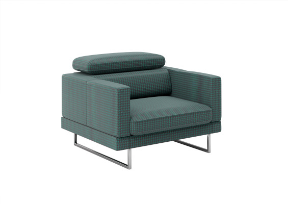 Sessel Designer Polster Textil 1er Lounge Club Fernseh 1Sitzer Stuhl Relax Stoff