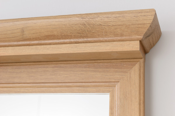 Zrcadlo do koupelny nástěnné 65x76cm nové dřevo nové