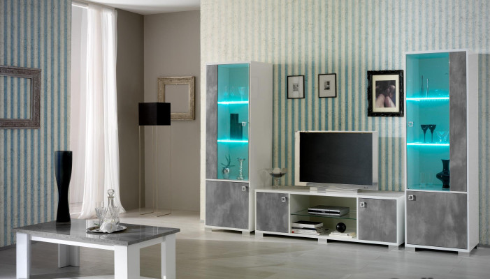Moderne Vitrine Anrichte Luxus Schaufenster Vitrinen Glas Schrank Stil Möbel