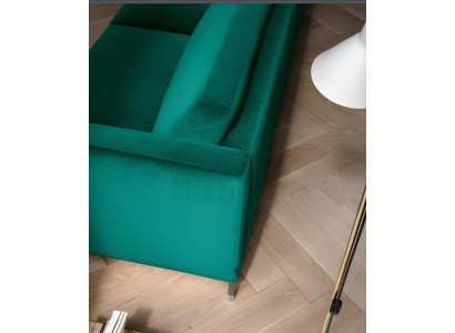 Wohnzimmer Grün Dreisitzer Stoff Design Couchen Polster Sofa Sofas Grüne Möbel