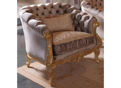 Křeslo Chesterfield Design Tkanina 1 Osobový