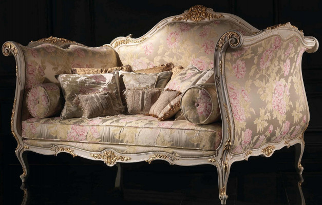 Designová pohovka pro 4 osoby, křeslo, 4er sametová tkanina, klasický nábytek