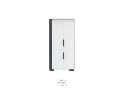 Arbeitszimmermöbel Schwarz-weißer Schrank Büromöbel Moderne Anrichte