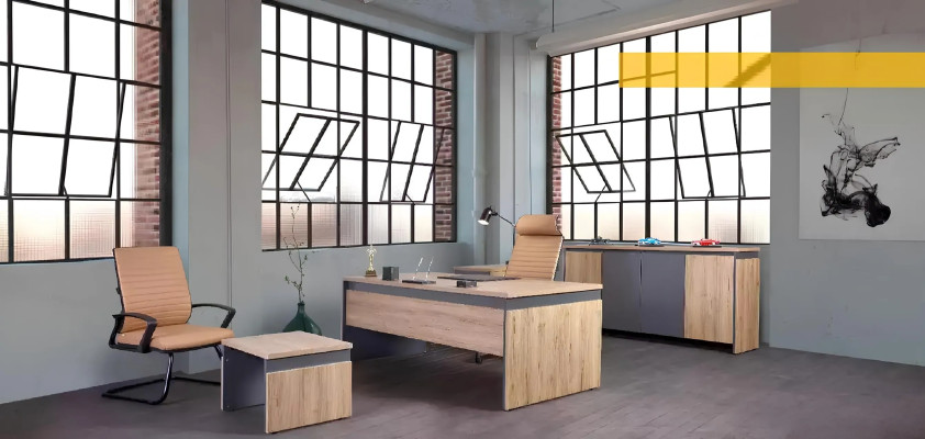 Stilvolle Büro Kommode Sideboard Büromöbel Schränke mit Schubladen Holz