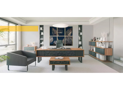 Moderne Arbeitszimmermöbel Büro Set Schreibtisch Couchtisch Aktenschrank