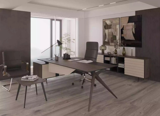 Grauer Couchtisch Designer Büromöbel Moderne Einrichtung Arbeitszimmermöbel