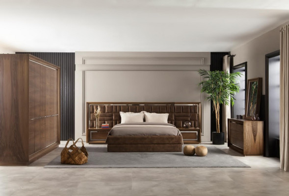 Luxus Kleiderschrank 277cm Schrank 6türige Schränke mit viel Stauraum