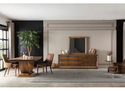 Luxusní čalouněné křeslo loftového designu hnědé kožené křeslo do kuchyně