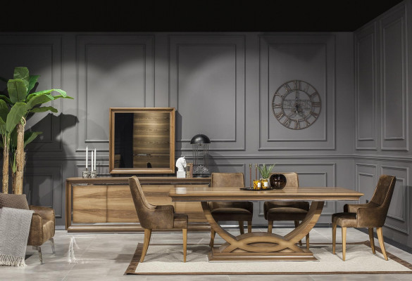 Luxusní čalouněné křeslo loftového designu hnědé kožené křeslo do kuchyně