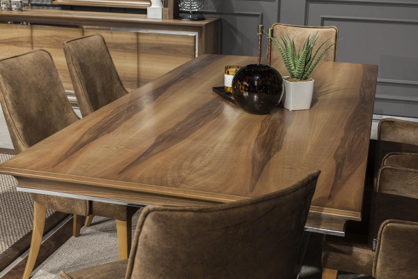 Luxusní jídelní stůl 207x101cm Elegantní jídelní stůl Dřevěný stůl Nábytek