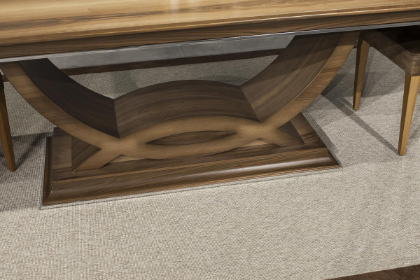 Säulen Couchtisch Brauner Tisch Wohnzimmer Beistelltische Sofatisch Holz