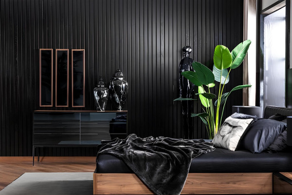 Sada nábytku do luxusní ložnice, kompletní sada, skříň, postel