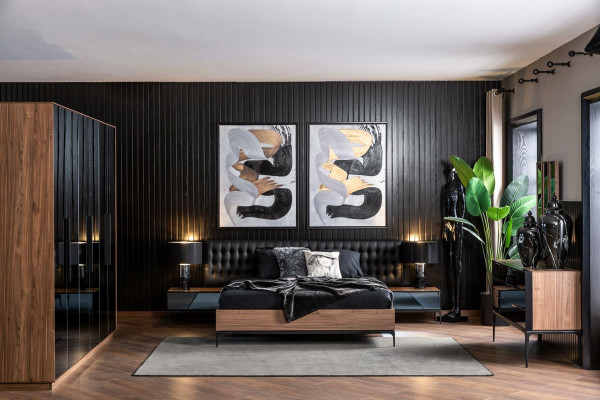 Luxusní manželská postel 160x200 cm moderní luxusní nábytek