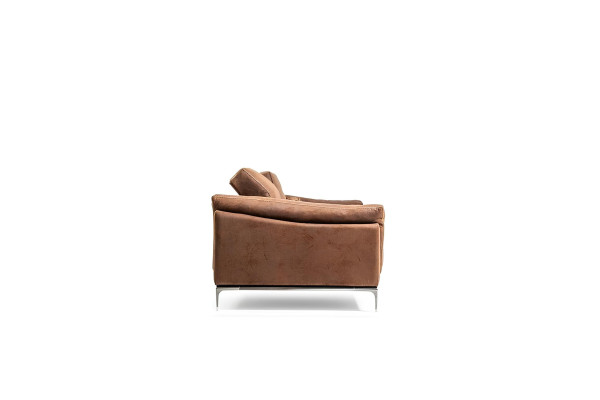 Sessel + Sofa in Braun Modern Style Mittelweich Luxuriös Bequem Neu
