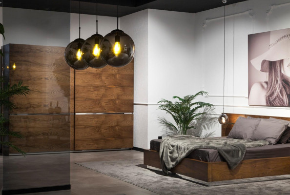 Luxus Schlafzimmer Möbel Kommode Kleiderschrank Nachttische Spiegel 6tlg