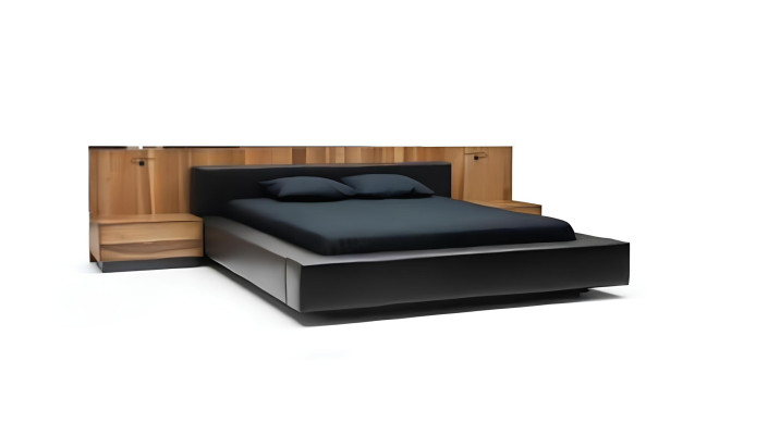 Schlafzimmer-Set 4-teilig in Braun luxuriöser komfortabler moderner