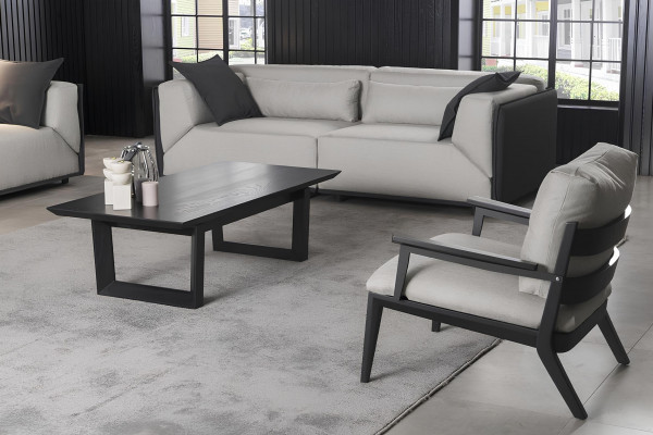 Luxusní obývací souprava, kvalitní hotelová pohovka 3211 stůl