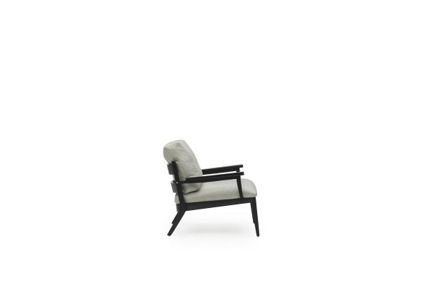 Luxus Sessel Couch Einsitzer Relax Stühle Schwarzer Rahmen Polster Stuhl