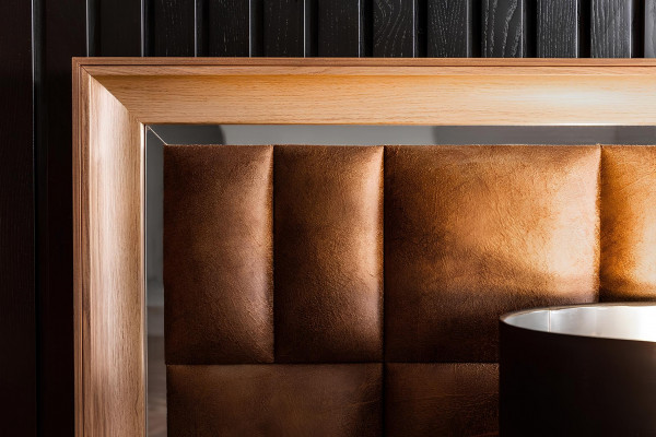 Sada do ložnice postel + luxusní noční stolky hnědé hotelové postele