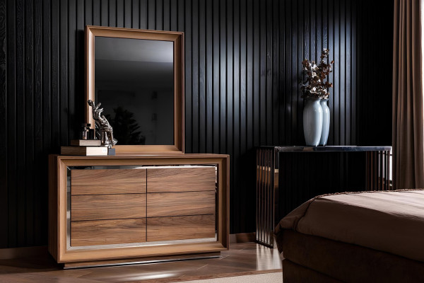 Schlafzimmer Set Komplett Kleiderschrank Nachttische Bett Schrank  5tlg.