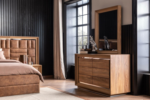 Schlafzimmer Set Komplett Kleiderschrank Nachttische Bett Schrank  5tlg.