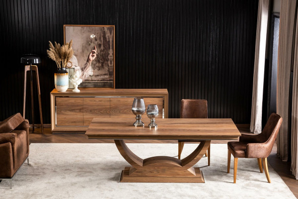 Luxusní čalouněná designová židle v loftovém stylu černá kuchyňská židle z kůže