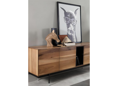 Sada kuchyňského nábytku 8 dílů s moderními černými židlemi