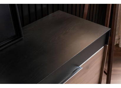 Sada nábytku do jídelny s černými křesly