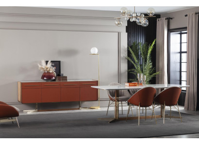 Luxus Esstisch Italienische Designer Möbel Einrichtung Tisch mit 4 Stühlen