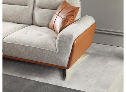 Gemütliche Couch Wohnzimmer 260cm Big Sofa Couchen Sofas Stoffsofa Textil