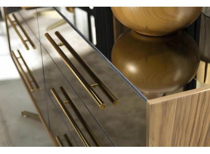 Luxusní hotelová ložnicová souprava s postelí, komodou a skříní 6 kusů