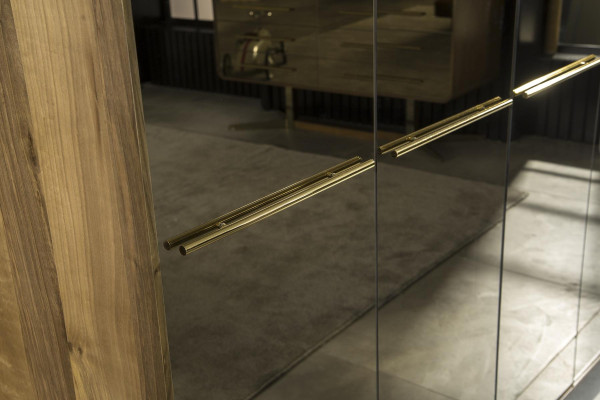 Glasschrank Kleiderschrank 266cm Schrank Kleiderschränke Möbel Schränke